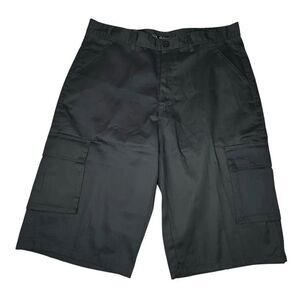 Men's Old Skool Sz 36 Cargo Shorts Zipper Fly 6 Pockets Skater Charcoal Cotton B